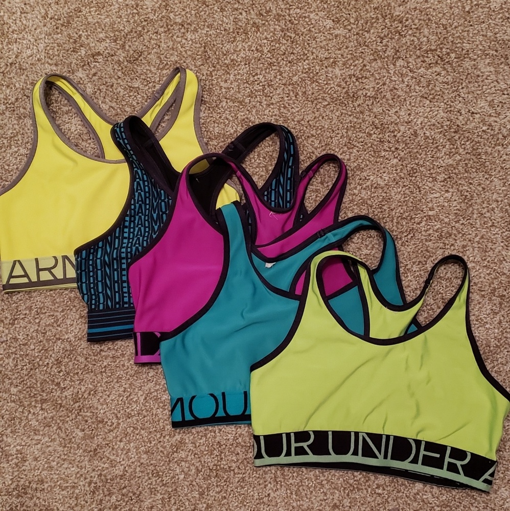 Bundle!! Five Under Armour Sports Bras